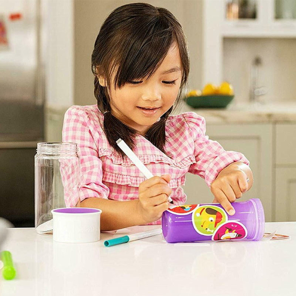 Ποτήρι Εκπαιδευτικό 266ml Munchkin Miracle 360 Sticker Purple