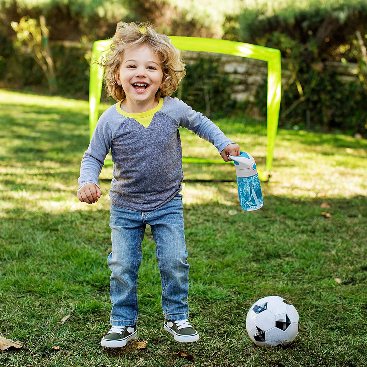 Παγούρι 355Ml με Καλαμάκι Munchkin Flip Go Blue Home Παιδικά Είδη Φαγητού & Αξεσουάρ Σερβιρίσματος Spitishop