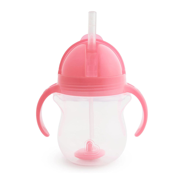 Ποτήρι Εκπαιδευτικό 207ml Με Καλαμάκι Munchkin Tip & Sip Pink