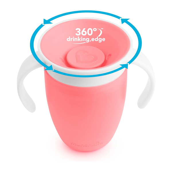 Ποτήρι Εκπαιδευτικό 207ml Munchkin Miracle 360 Pink