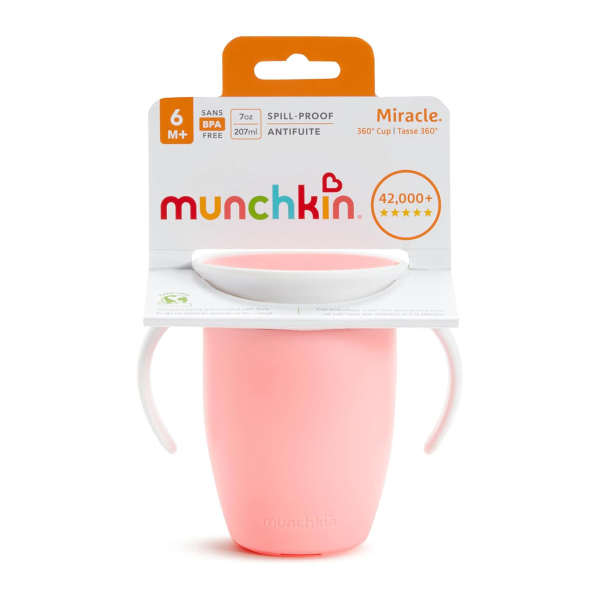 Ποτήρι Εκπαιδευτικό 207ml Munchkin Miracle 360 Pink