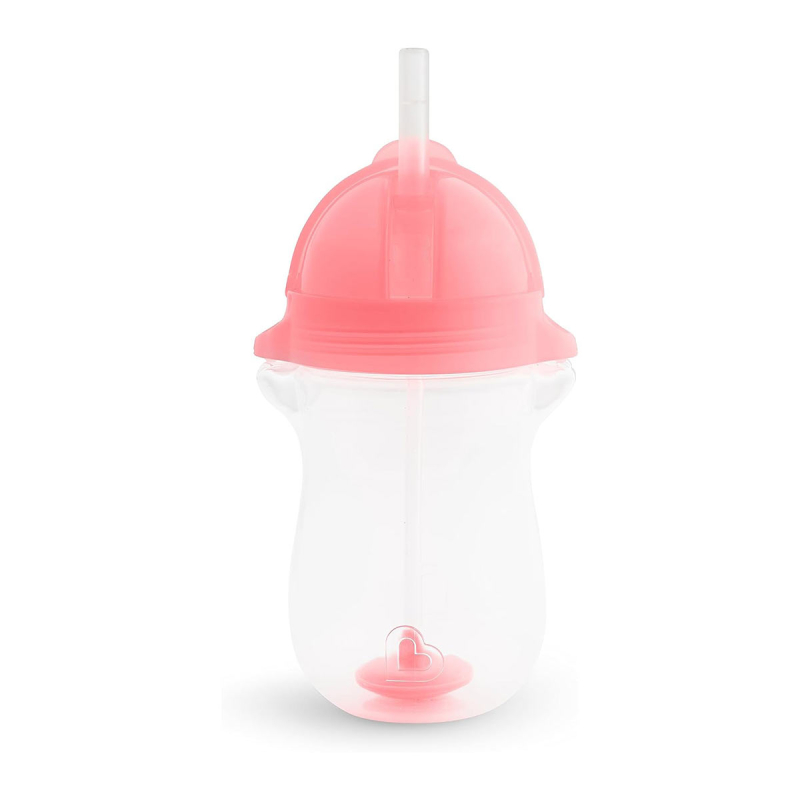 Ποτήρι Εκπαιδευτικό 296ml Με Καλαμάκι Munchkin Tip N Sip Tall Pink