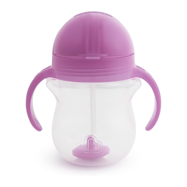 Ποτήρι Εκπαιδευτικό 207ml Με Καλαμάκι Munchkin Tip & Sip Cup Purple