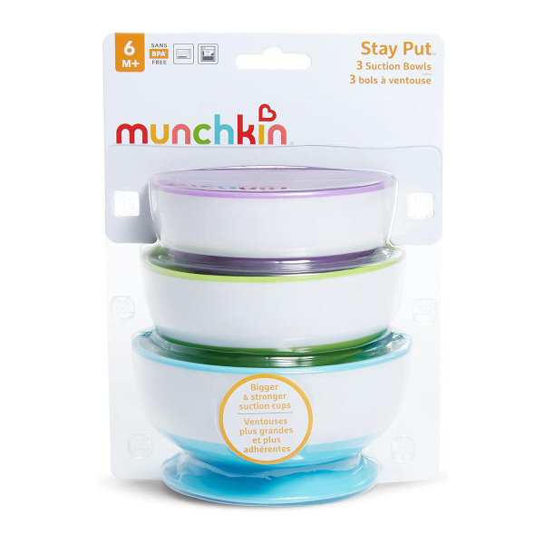 Μπωλ (Σετ 3τμχ) Munchkin Stay - Put