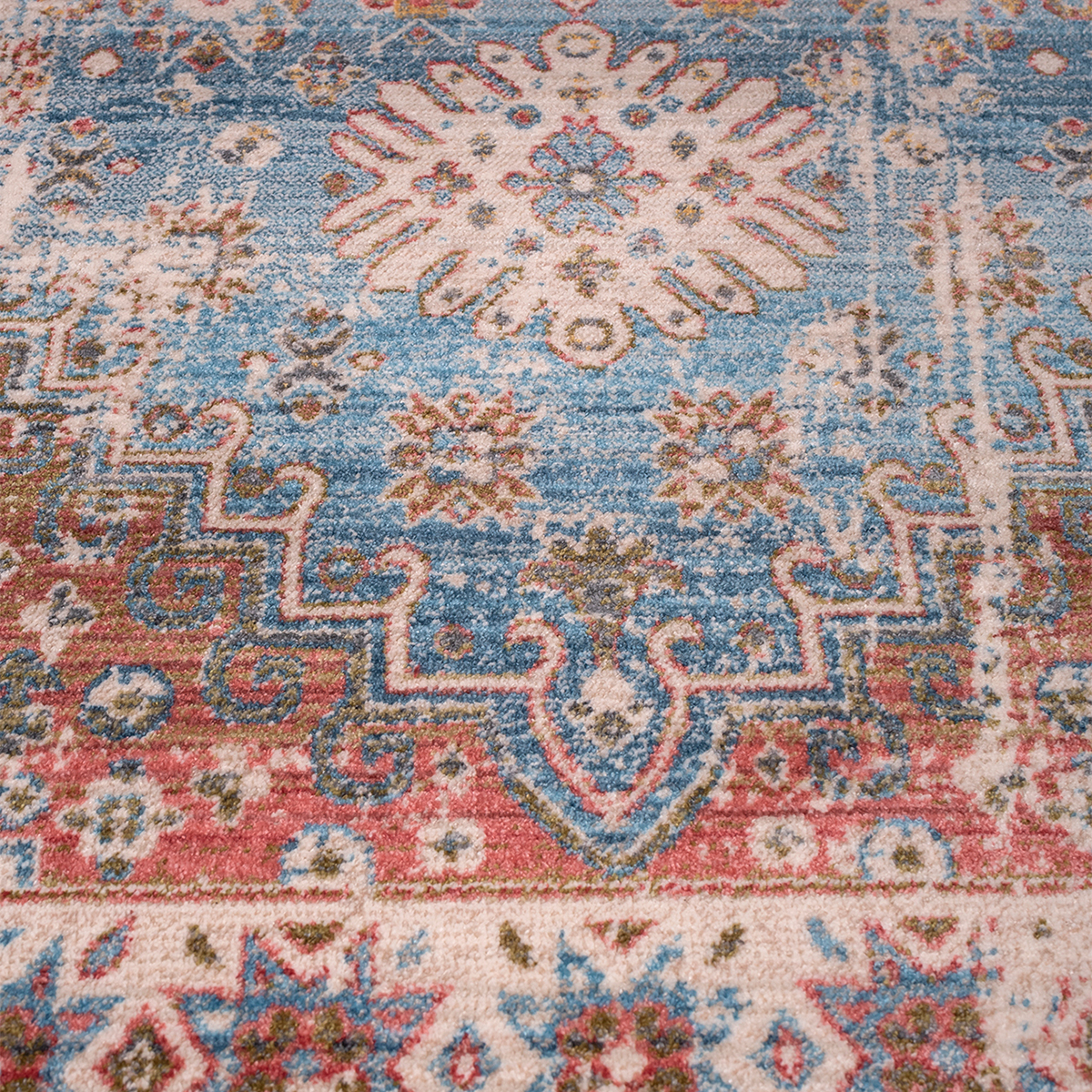 Χαλί All Season (160X235) Βιοκαρπέτ Naf Leonardo 132 Blue Home Χαλιά Σαλονιού Spitishop