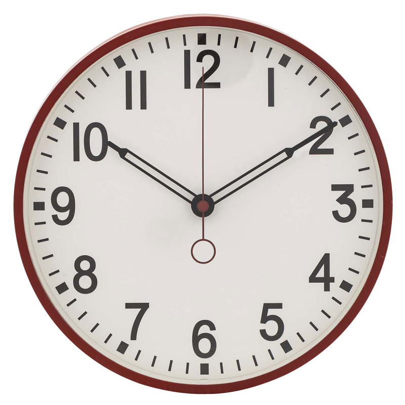 Ρολόι Τοίχου (Φ29) Αθόρυβο A-S Cory 205614 Red