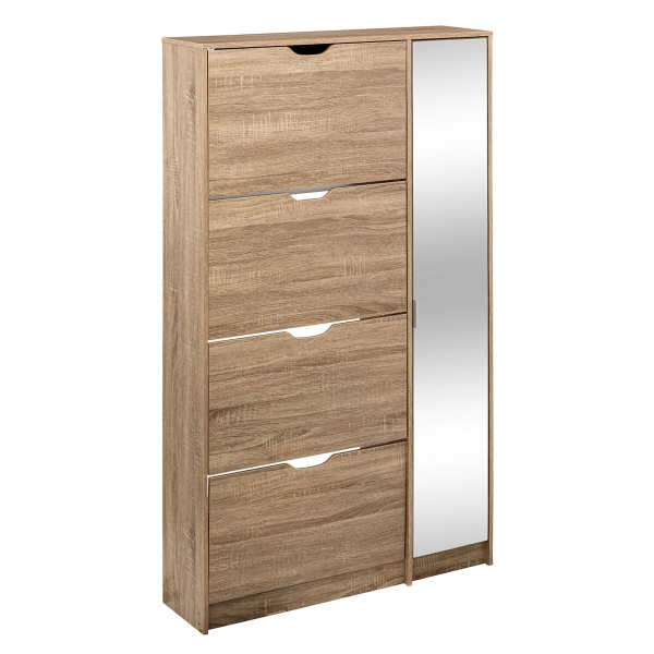 Παπουτσοθήκη Με 4 Ράφια/24 Θέσεων & Ντουλάπι (85x23.3x155.4) F-V Meuble 202304