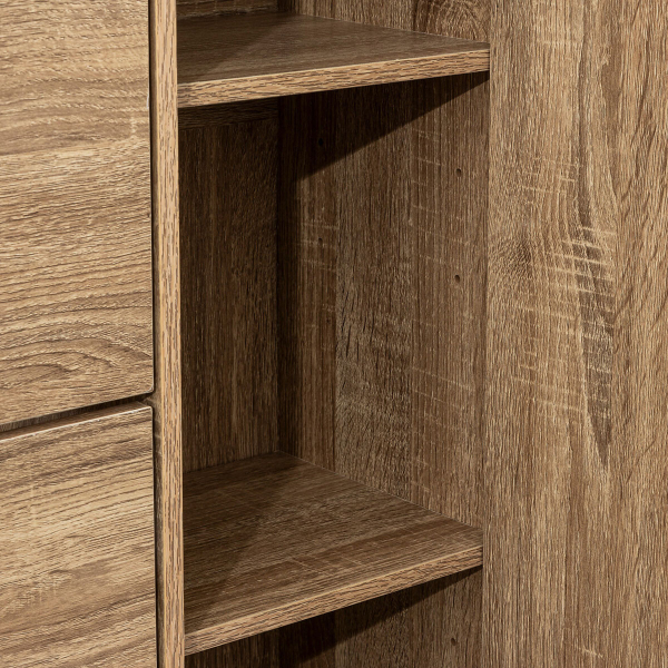 Παπουτσοθήκη Με 4 Ράφια/24 Θέσεων & Ντουλάπι (85x23.3x155.4) F-V Meuble 202304