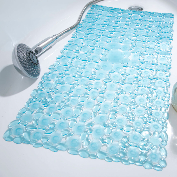 Αντιολισθητικό Πατάκι Μπανιέρας (34x71) Octopus Sassolini Διάφανο Σιελ