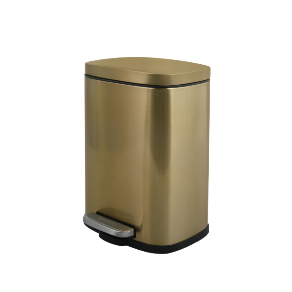 Κάδος Απορριμμάτων (21.4x16.4x29.5) Spirella 5lt Akira Matte Gold