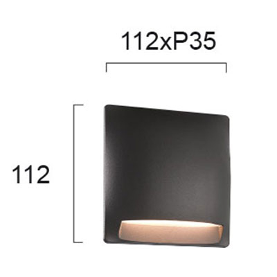 Απλίκα Led Εξωτερικού Χώρου Viokef Mode Grey 4223901 Home Φωτιστικά - Κήπου Spitishop