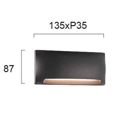 Απλίκα Led Εξωτερικού Χώρου Viokef Mode Grey 4243201 Home Φωτιστικά - Κήπου Spitishop