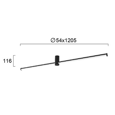 Φωτιστικό Οροφής Led Viokef Longo 4279300 Home Φωτιστικά Spitishop