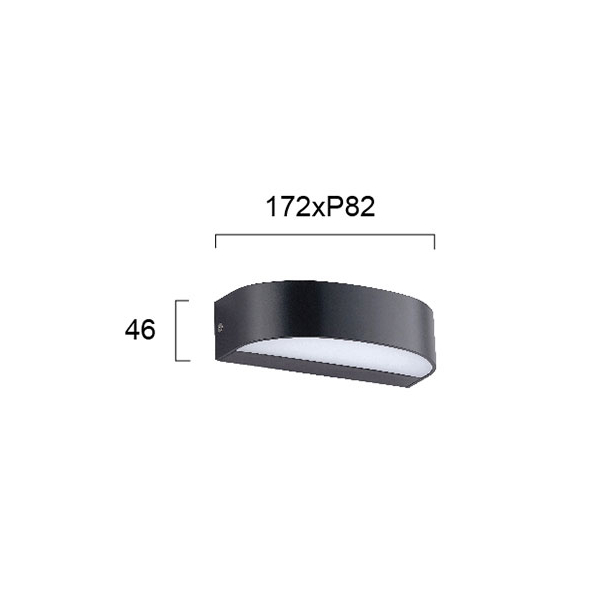 Απλίκα LED Εξωτερικού Χώρου Viokef Sifnos 4282800