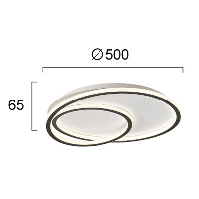 Φωτιστικό Πλαφονιέρα Led Viokef Arla 4292500 Home Φωτιστικά Οροφής Spitishop