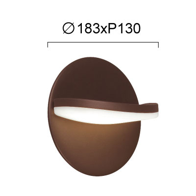 Απλίκα Led Εξωτερικού Χώρου Viokef Letty Brown 4309401 Home Φωτιστικά - Κήπου Spitishop