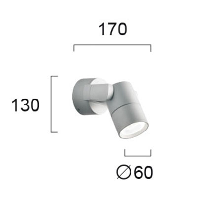 Σποτ Εξωτερικού Χώρου Viokef Skiros Silver 4143701 Home Φωτιστικά - Κήπου Spitishop