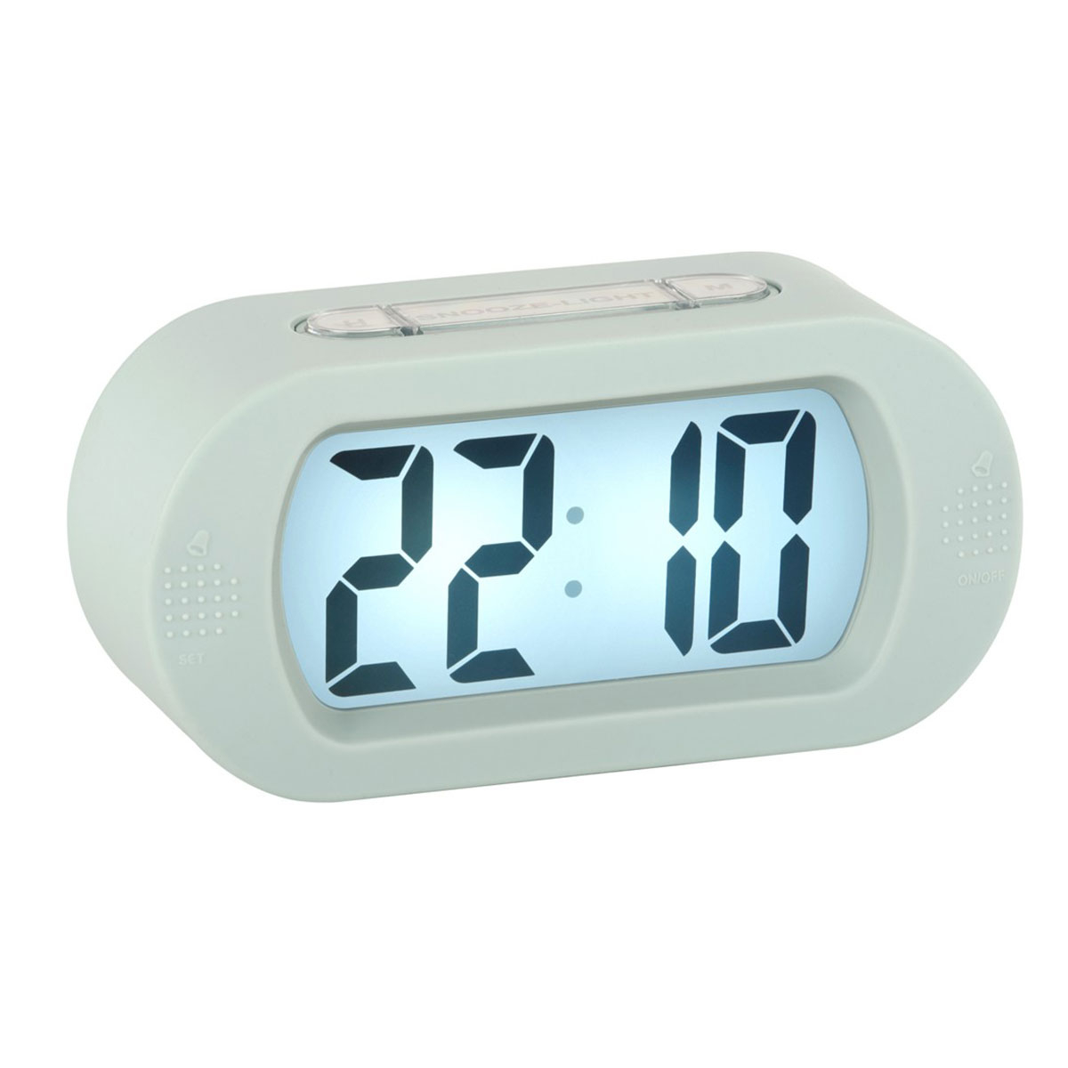 Karlsson Ψηφιακό Ρολόι Επιτραπέζιο (14x7) - Ξυπνητήρι Karlsson Gummy Soft Blue