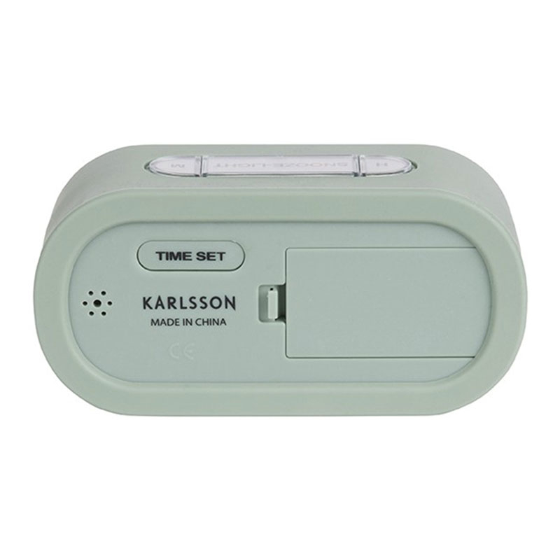 Ψηφιακό Ρολόι Επιτραπέζιο (14x7) - Ξυπνητήρι Karlsson Gummy Soft Blue φωτογραφία