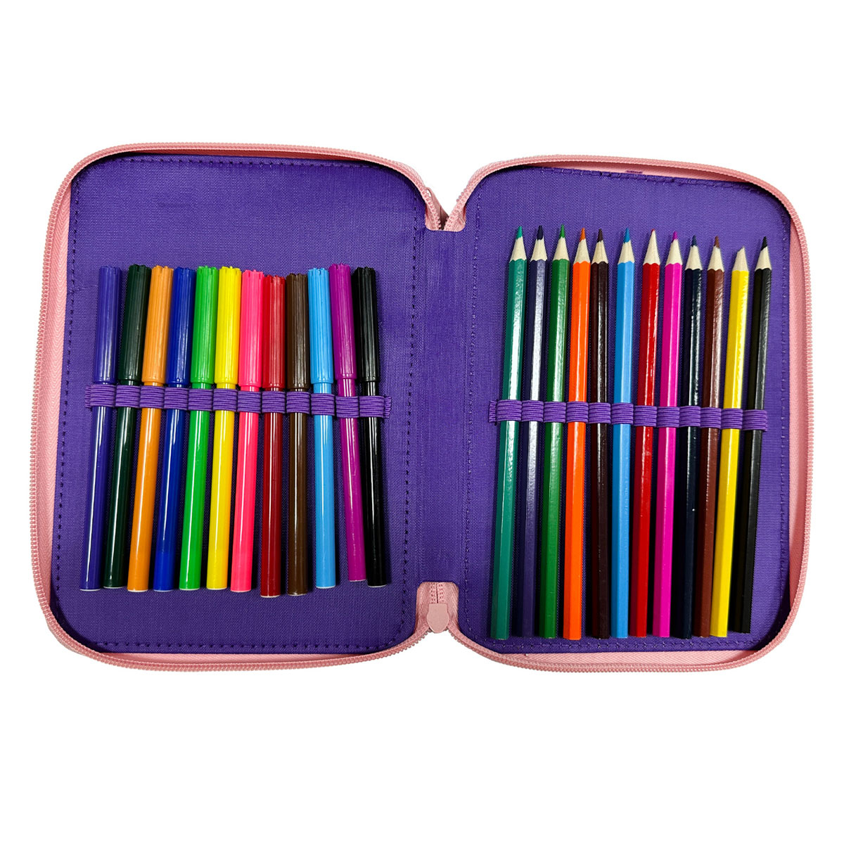 Κασετίνα Διπλή Γεμάτη (21X15X5) Must Peppa Pig Super Cool 482807 Home Παιδικά Σχολείο Σχολικές Κασετίνες Spitishop