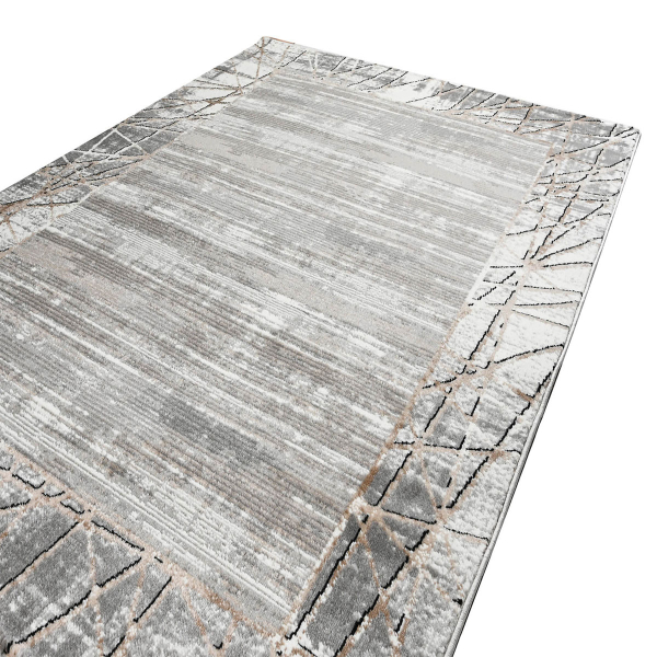 Χαλιά Κρεβατοκάμαρας (Σετ 3τμχ) Polcarpet Estia 119 Cream Grey