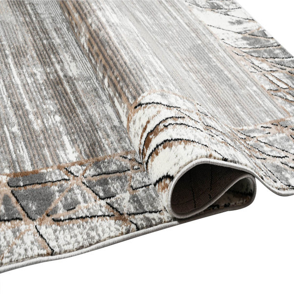 Χαλιά Κρεβατοκάμαρας (Σετ 3τμχ) Polcarpet Estia 119 Cream Grey