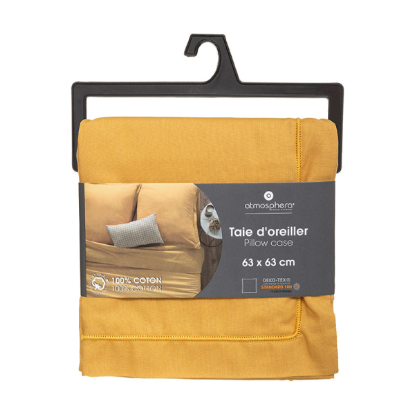 Διακοσμητική Μαξιλαροθήκη (63x63) A-S D'Oreiller Ochre 178570R