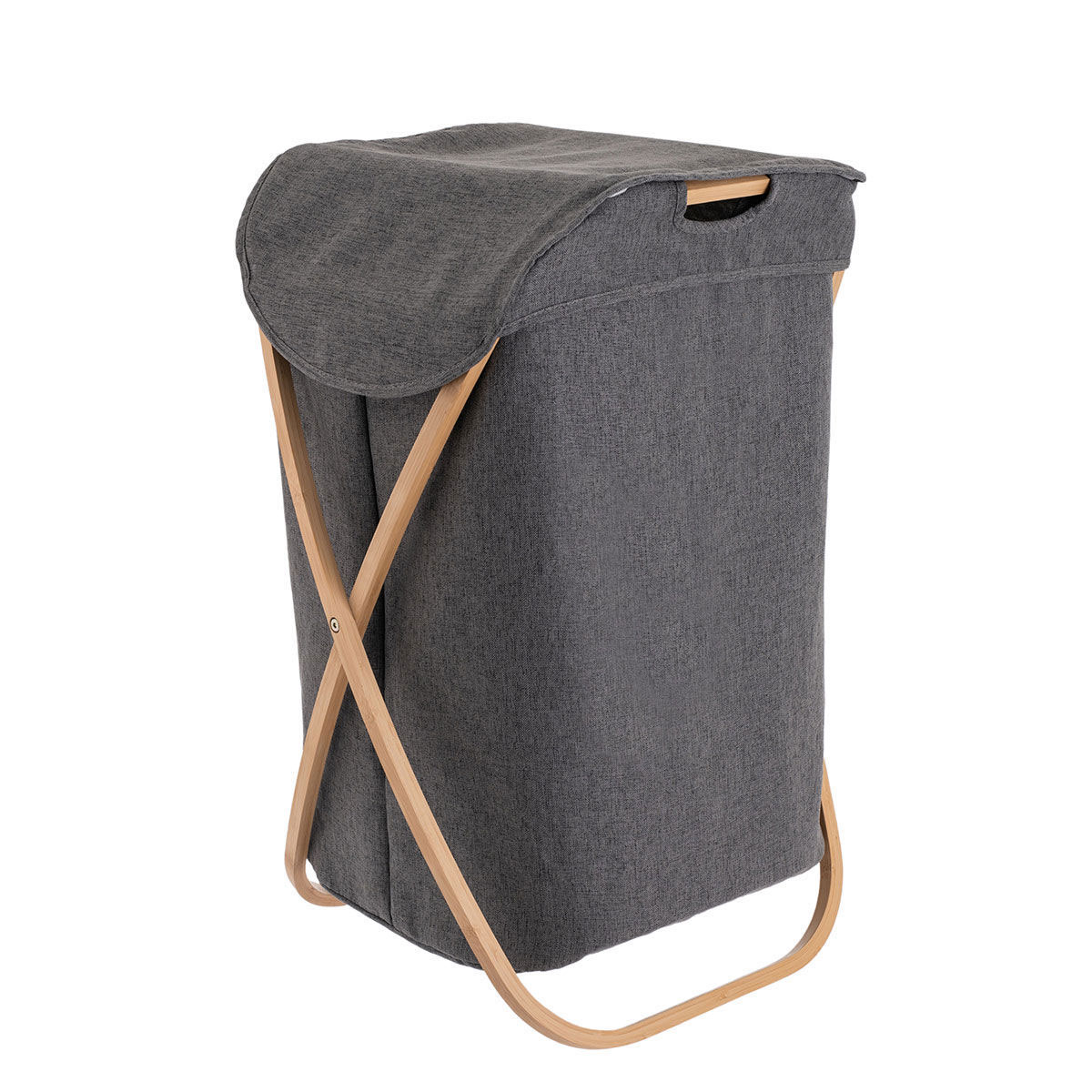 Καλάθι Απλύτων Αναδιπλούμενο (40X40X70) Estia Bamboo Essentials 02-13158 Home Μπάνιο Καλάθια Spitishop