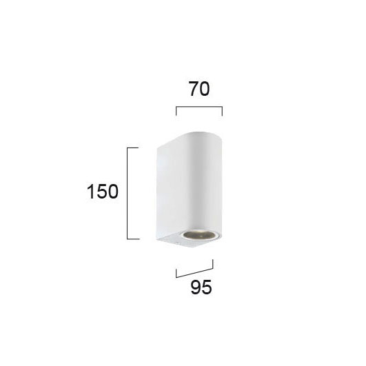 Απλίκα Εξωτερικού Χώρου Viokef Tilos White 4099601 Home Φωτιστικά - Κήπου Spitishop