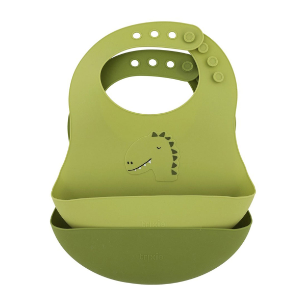 Σαλιάρες Σιλικόνης 4+ Μηνών (Σετ 2τμχ) Trixie Mr.Dino