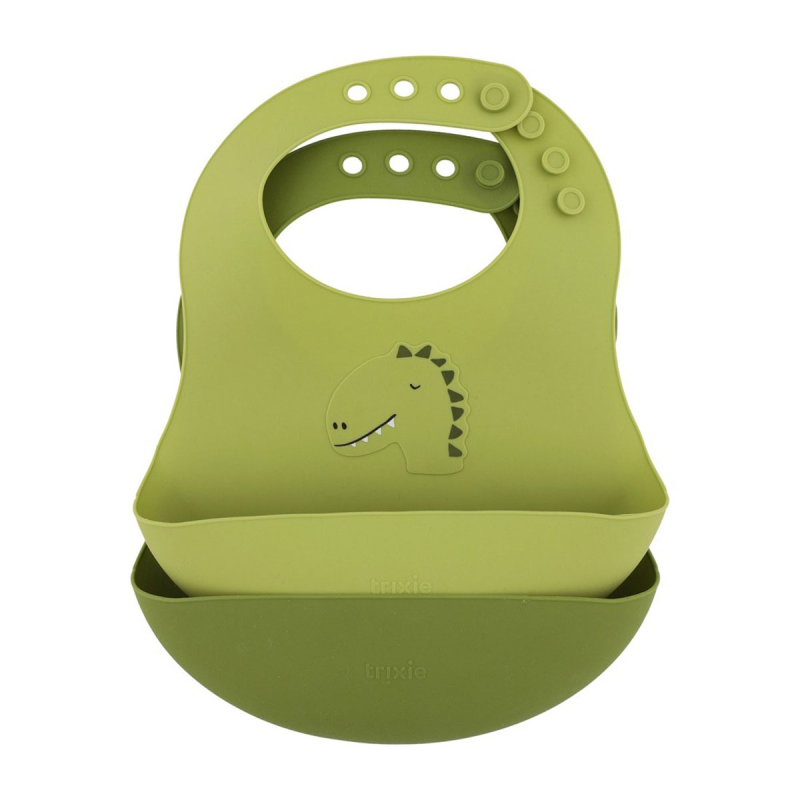 Σαλιάρες Σιλικόνης 4+ Μηνών (Σετ 2τμχ) Trixie Mr.Dino