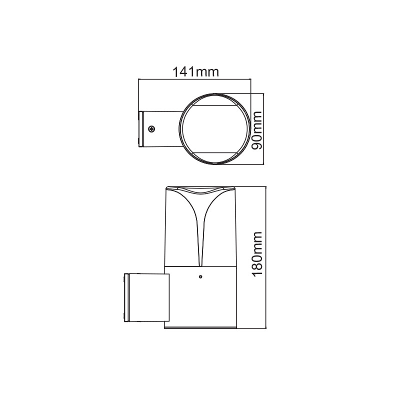Απλίκα Εξωτερικού Χώρου Aca Phoibe Lg8304G D Grey Home Φωτιστικά - Κήπου Spitishop