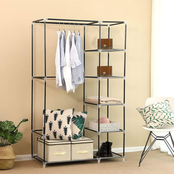 Υφασμάτινη Ντουλάπα (110x45x175) Songmics LSF007G