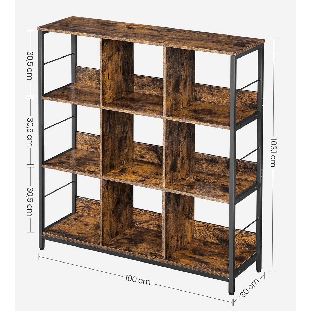 Ραφιέρα Δαπέδου 9 Θέσεων (100x30x103) Vasagle LLS112B01 φωτογραφία