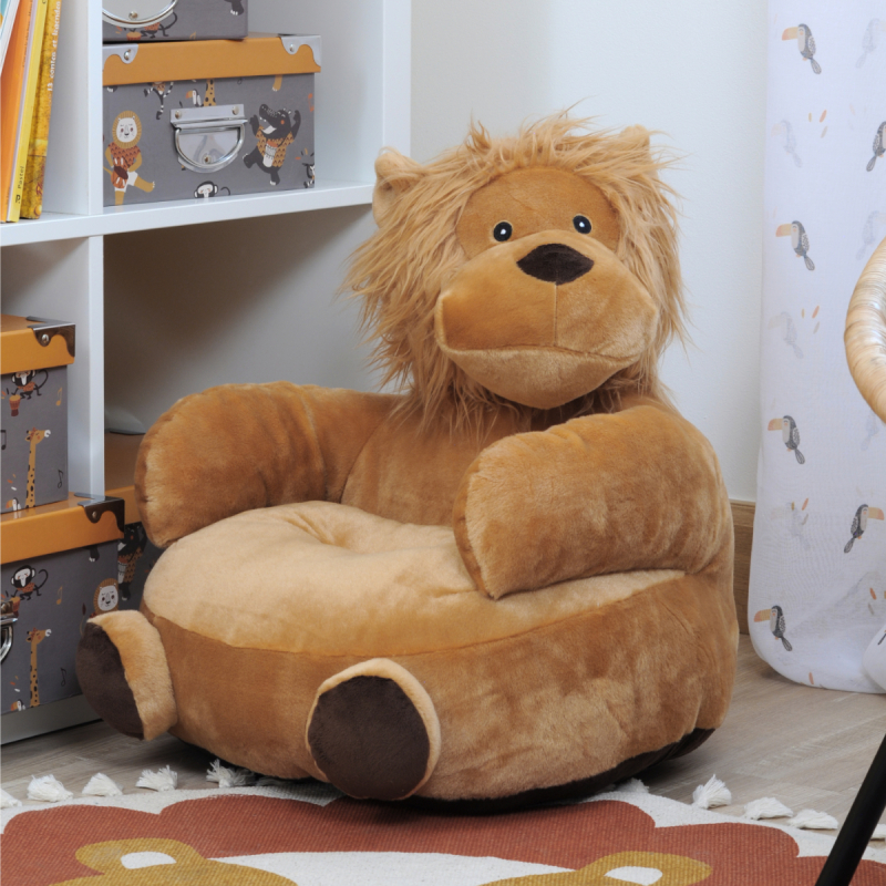 Παιδική Πολυθρόνα (45x45x45) S-F Zimba Camel C0B130100