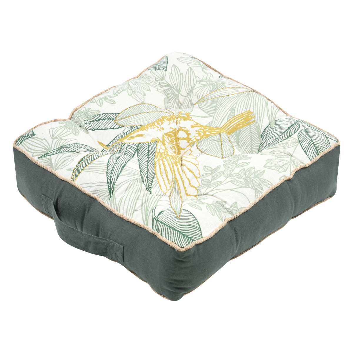 Μαξιλάρα Δαπέδου (45X45X10) S-F Botanys Golden C5D382001 Home Λευκά Είδη Σαλονιού Μαξιλάρια Spitishop