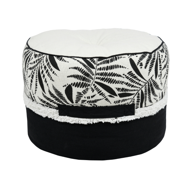 Πουφ (Φ40x30) S-F Ziana Ecru C8D438001