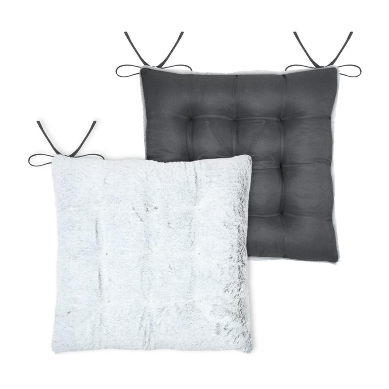 Γούνινο Μαξιλάρι Καρέκλας 2 Όψεων (40x40+5) S-F Asgard Pearl CUD351002GAL