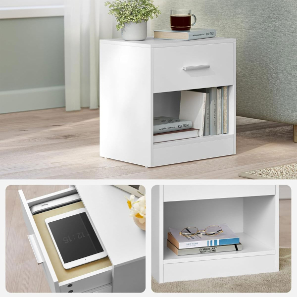 Κομοδίνο Με Συρτάρι & Ράφι (39x28x41) Vasagle LET619T14