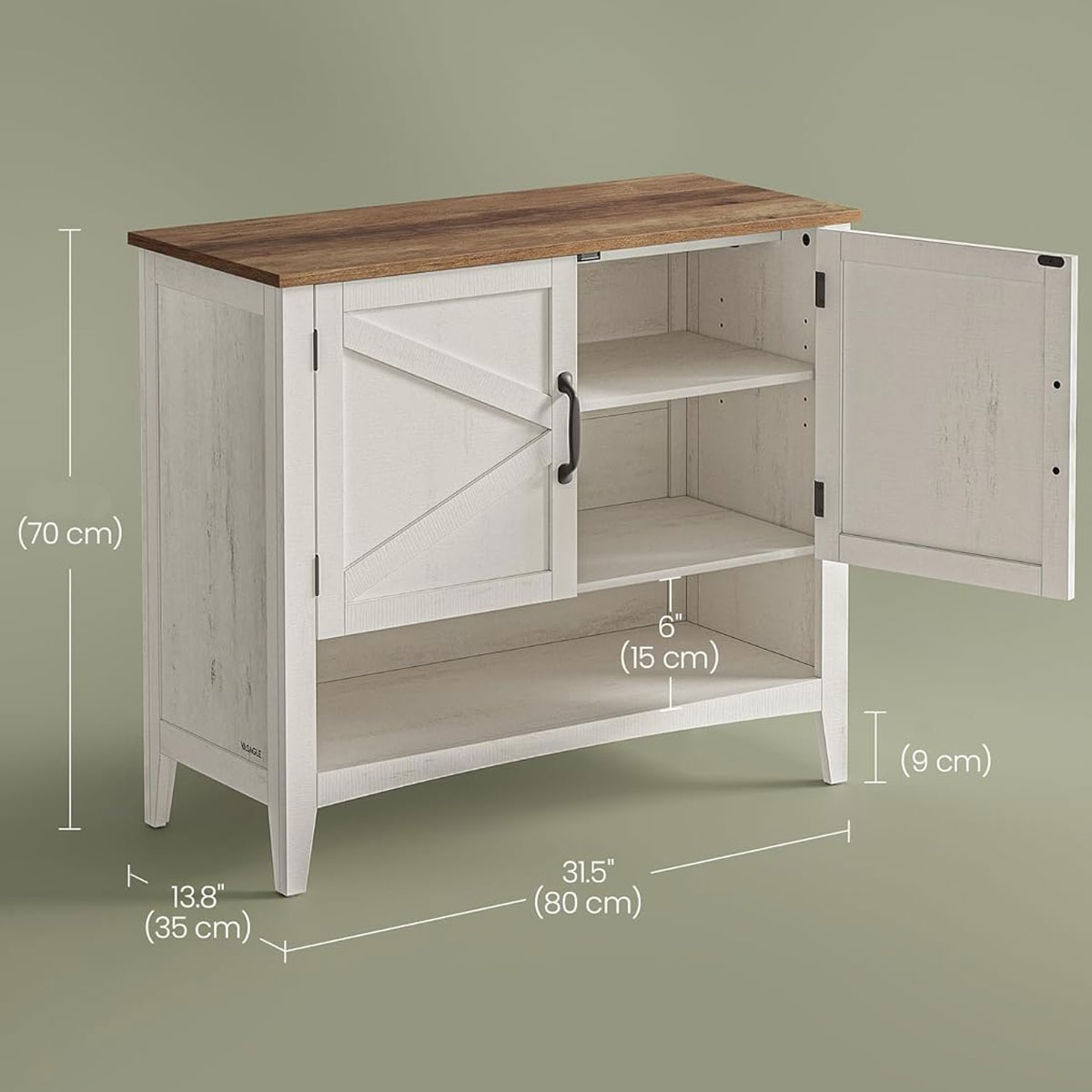 Παπουτσοθήκη Ντουλάπι 10 Θέσεων (80X35X70) Vasagle Lbc038W01 Home Έπιπλα Παπουτσοθήκες Spitishop