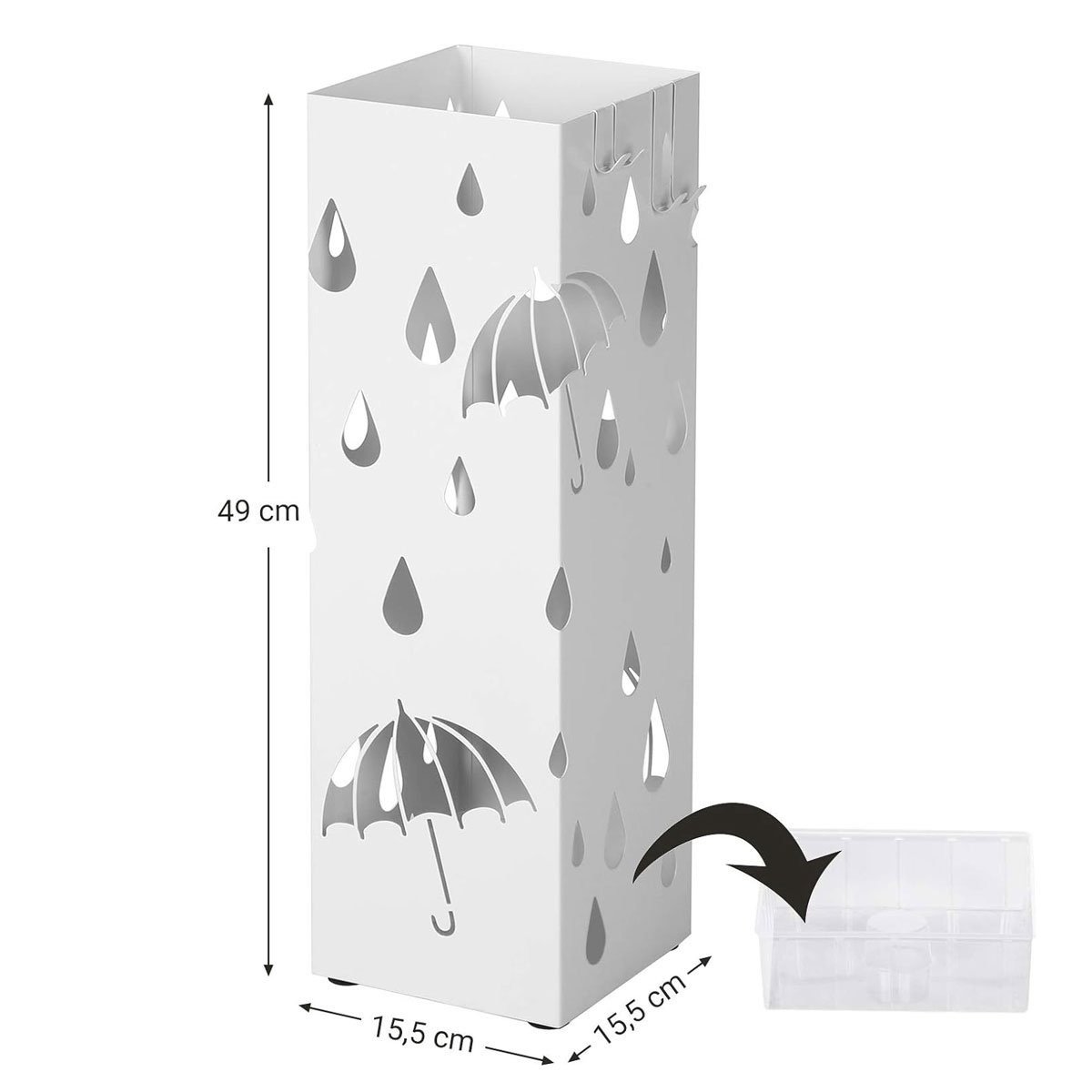 Ομπρελοθήκη (15 5X15 5X49) Songmics Luc49W Home Διακόσμηση Ομπρελοθήκες Spitishop