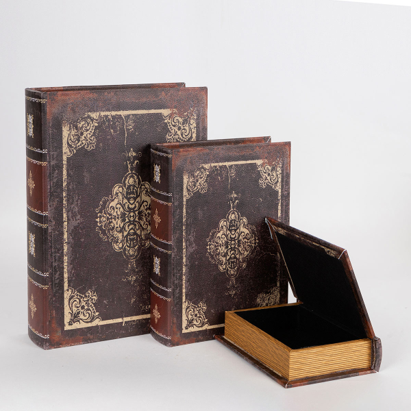 Διακοσμητικά Βιβλία/Κουτιά (Σετ 3τμχ) Estheti 752-17013