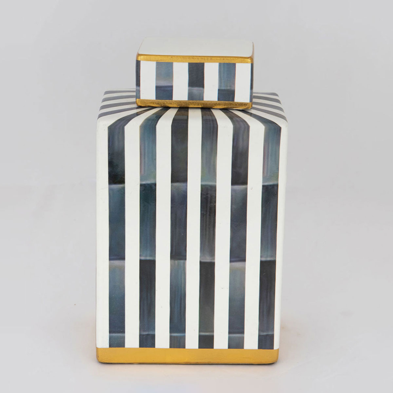 Διακοσμητικό Βάζο Με Καπάκι (13x8x22) Estheti 752-20097