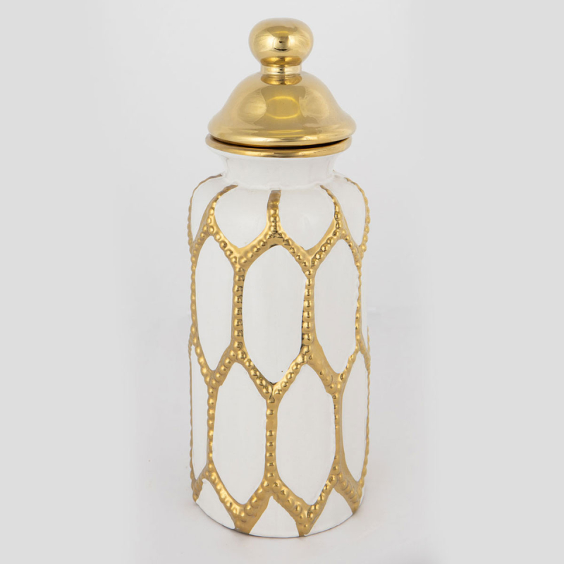 Διακοσμητικό Βάζο Με Καπάκι (Φ12.5x36) Estheti 752-20102