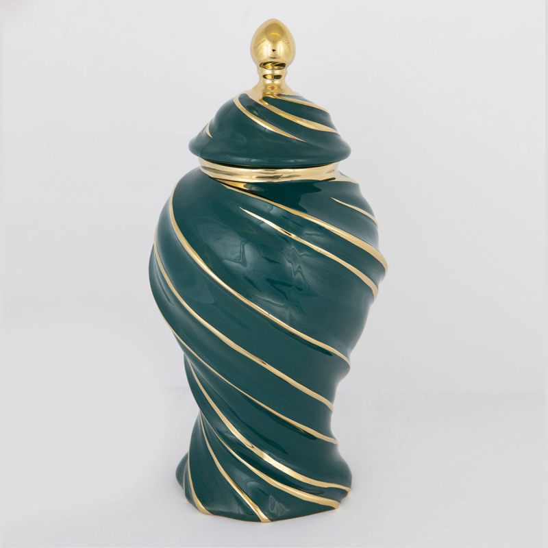 Διακοσμητικό Βάζο Με Καπάκι (Φ20x41) Estheti 752-20110