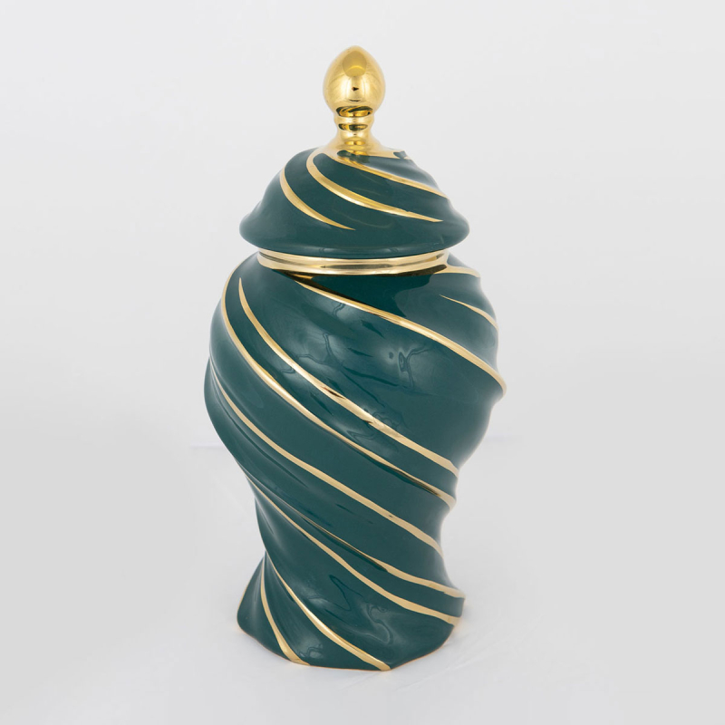 Διακοσμητικό Βάζο Με Καπάκι (Φ18.5x35) Estheti 752-20111