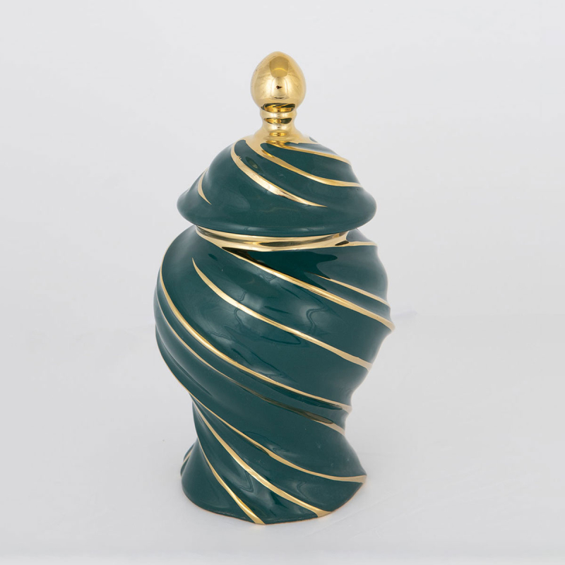 Διακοσμητικό Βάζο Με Καπάκι (Φ17x30.5) Estheti 752-20112