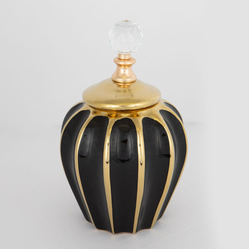 Διακοσμητικό Βάζο Με Καπάκι (Φ15x24.5) Estheti 752-20119