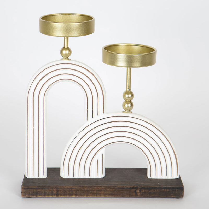 Κηροπήγιο 2 Θέσεων (23.5x8x26) Estheti 752-23014