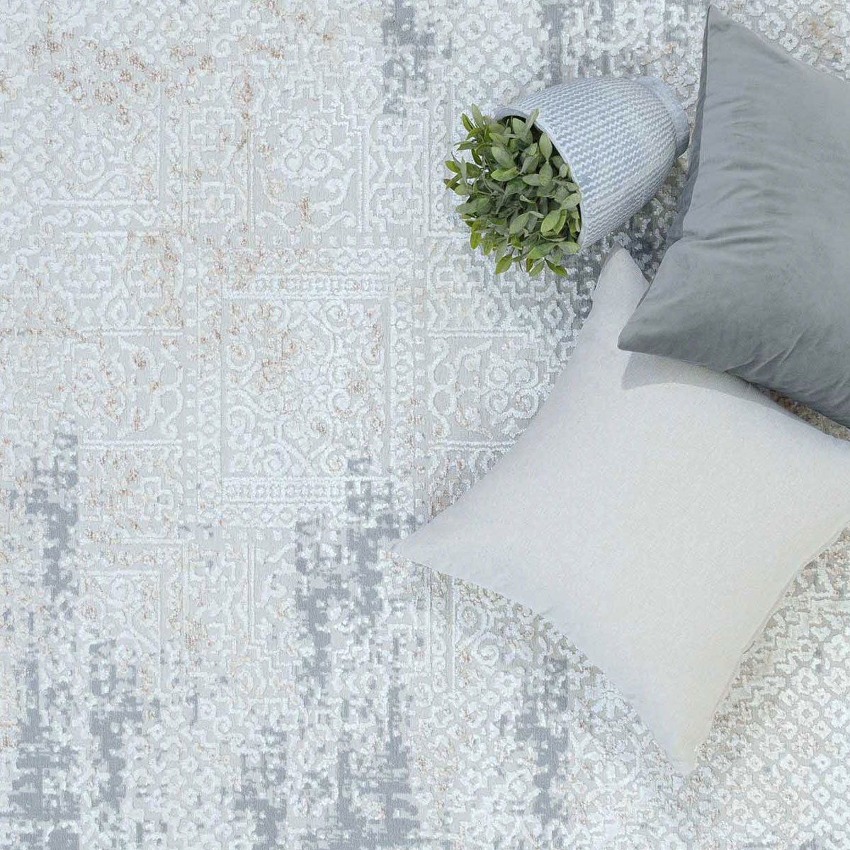 Χαλί (160X230) Ezzo Firenze D387Ah9 Grey Home Χαλιά Σαλονιού Spitishop